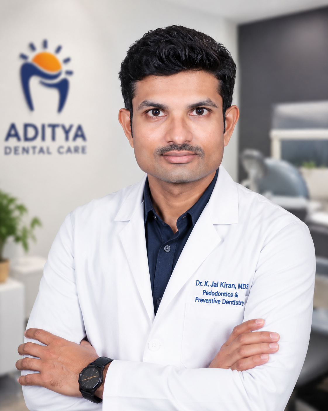 Dr. K. Jai Kiran, MDS — Pediatric Dental Specialist at Aditya Dental Care
